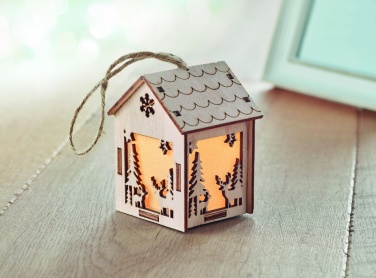Logotrade promotional giveaway image of: MDF house with light